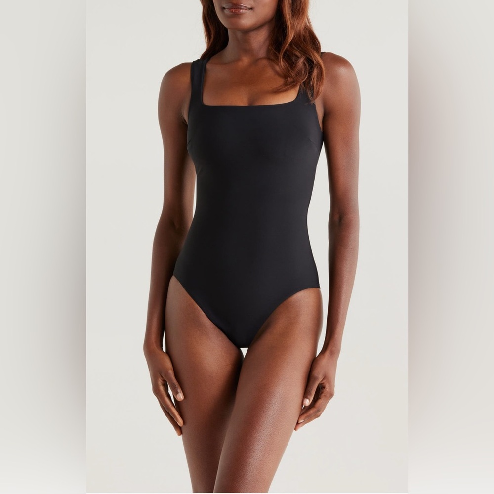 BONDI BORN Mackinley One Piece - Black, size Large, $300